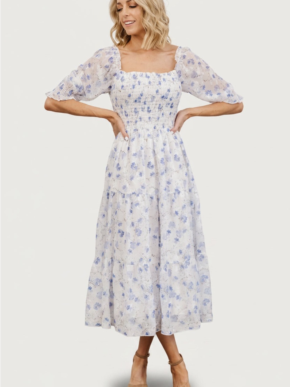 NWOT Baltic born Fabian Jacquard Midi Dress size L - Picture 5 of 7